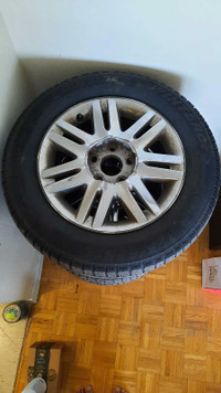 225/65R 17 Winter Tires with Rims in good condition for sale
