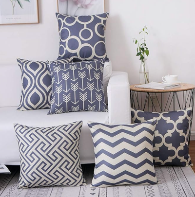 pack of 6 new cushion covers (18 x 18 inch), View more