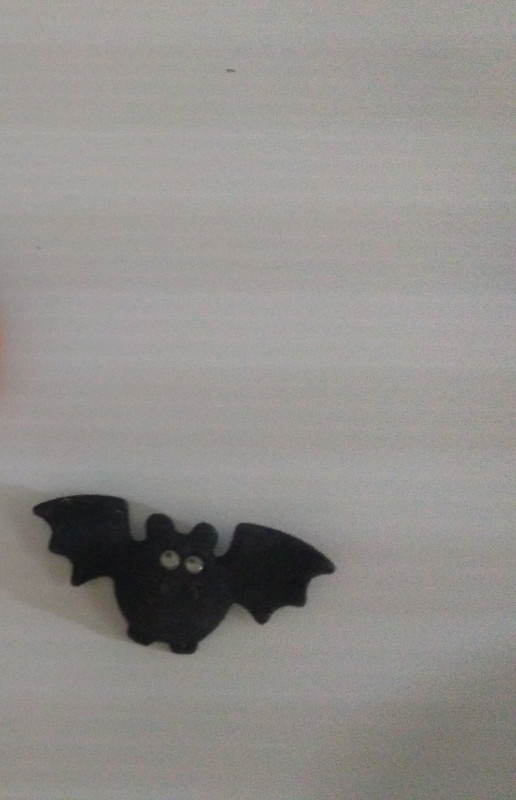 Halloween: Pin Flocked Black Bat Googly Eyes 1989 Hallmark in Jewellery & Watches in Cambridge