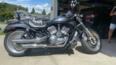 This pre-owned Harley-Davidson V-Rod features a custom blue dragon airbrushed gas tank and provides...