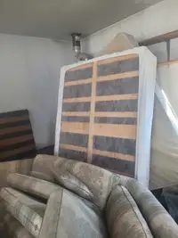 Free double mattress and base