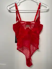 Red alluring lingerie