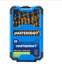 New Forets au titane Mastercraft Titanium Drill Bit Set, 29-pc