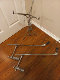 Cymbal arm extension and snare stand