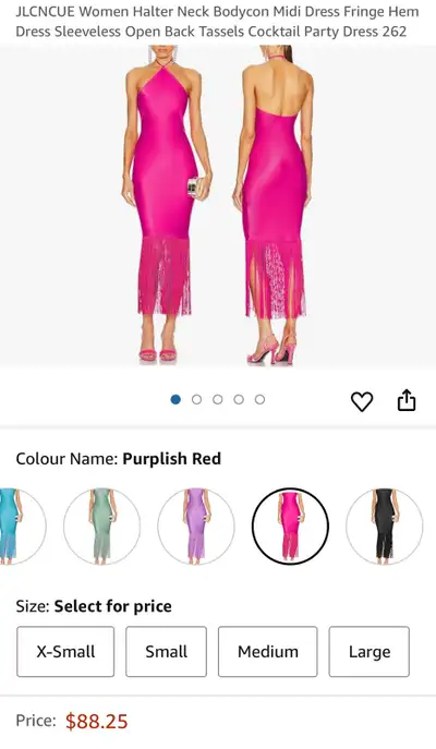 Women Halter Neck Bodycon Midi Cocktail Party Dress sz:L, View more