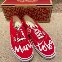 Brand new red Van authentic sneakers size 8 men / 9.5 women 