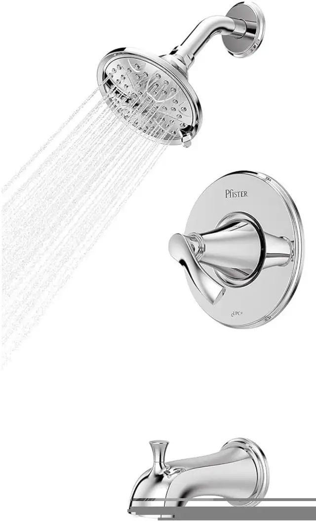 Pfister Auden Polished Chrome Shower Faucet Set  in Bathwares in Markham / York Region - Image 3