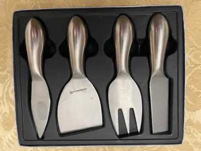 Brand new SwissMAR 4 Piece Petite Cheese Knife set, View more