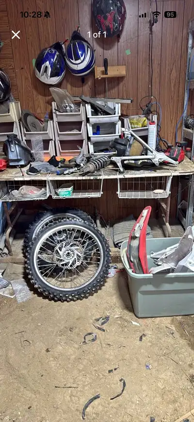 Parting out entire 2015 CRF450R. Motor does not run. Will try and update as parts are sold. Not all...