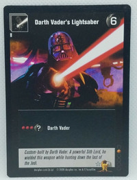 Star Wars Jedi Knights TCG CCG Darth Vader's Lightsaber Promo.