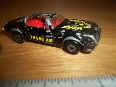 514-247-8483-communiqué Matchbox superfast Pontiac Trans Am 1979 Mathbox Toys Co Made in Macau ( rid...