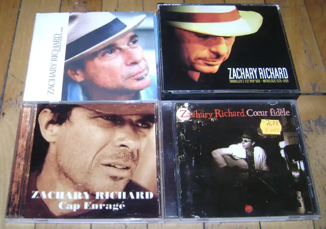 Collection of 4 Zachary Richard CDs