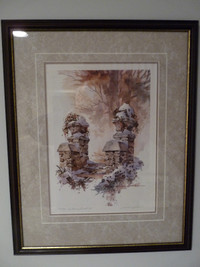 Wm. Biddle "Autumn Frosting" LE framed print.