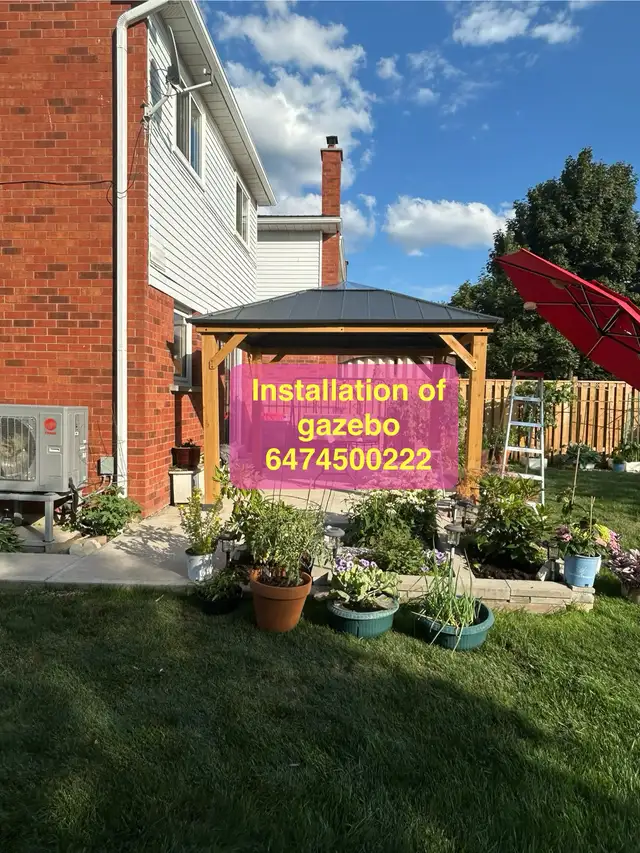assembly of gazebo in Patio & Garden Furniture in Mississauga / Peel Region - Image 5