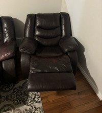 Leather reclining Sofa, loveseat, chair