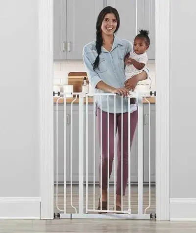 REGALO WALK-THRU METAL SAFETY GATE - 36" x 29" to 36.5", View more