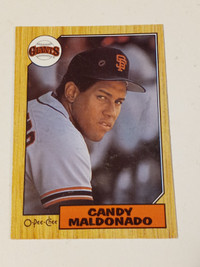 Baseball Cards Topps 1987 Error Pink Dots Ripken,Maldonado Lot 2