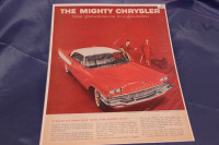 1957 Chrysler Windsor 2 Door Hardtop Original Magazine Ad