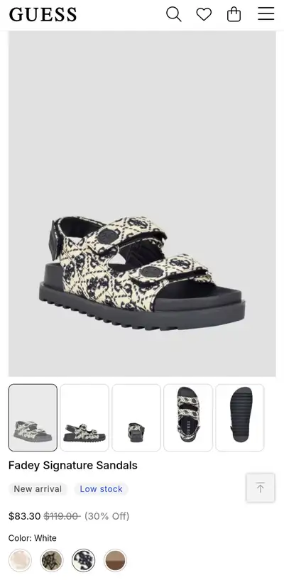 Guess women sandals size 9 - brand new, View more