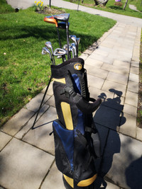 Mens Rt hand Tiger Shark golf clubs & Golf Pak Harness bag