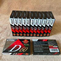 TDK Cassettes audio D60, 60 minutes