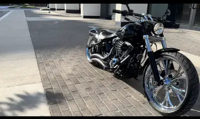 2014 Harley Davidson Breakout only 6000 kms. Like new with $20k invested. All chromed, custom wheels...