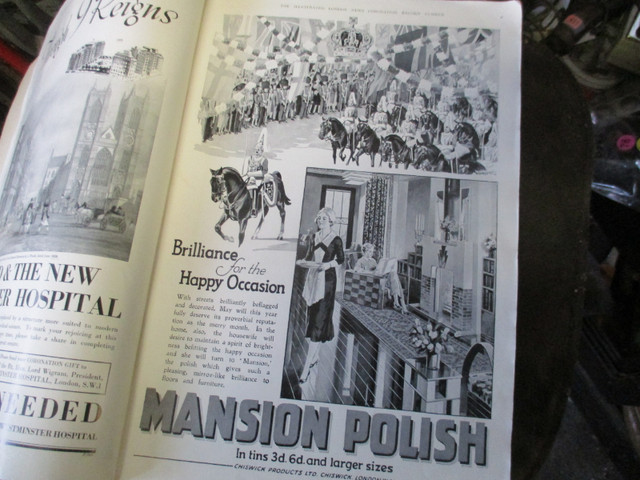 1937 LONDON ILLUSTRATED NEWS KING GEORGE V1 CORONATION BOOK $30. in Non-fiction in Winnipeg - Image 3