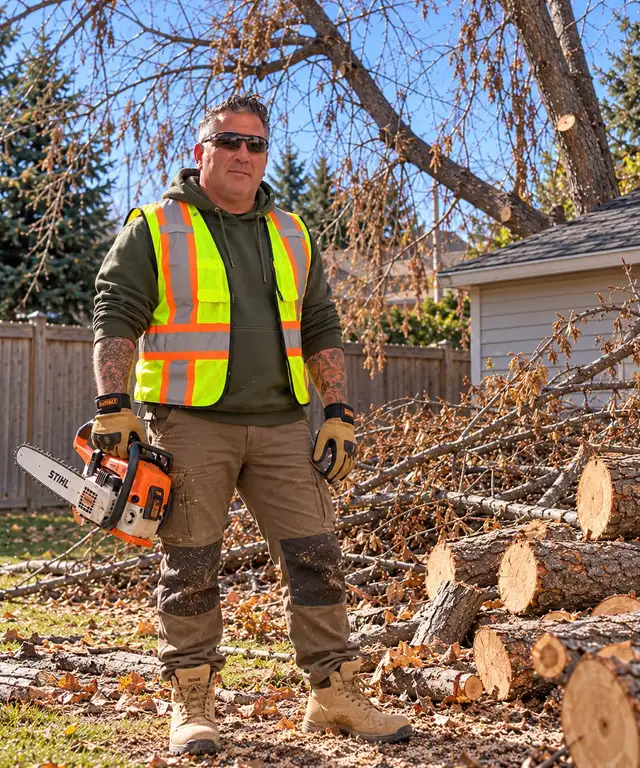 Tree Removal and eaves, trough cleaning