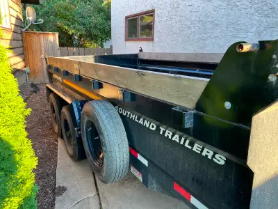 2024 southland dump trailer. 7x14 with 2- 7000lb axles. Electric/hydraulic dump, spare tire and load...