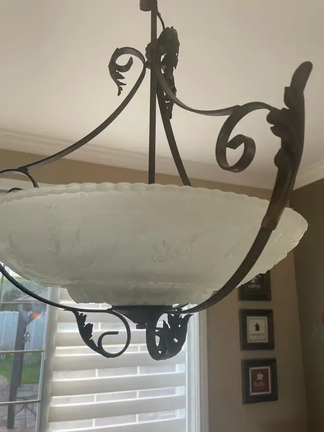 Luminaire suspendu laiton antique - Lebourgneuf in Indoor Lighting & Fans in Québec City - Image 4