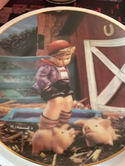 MJ Hummel plate “farm boy “, View more