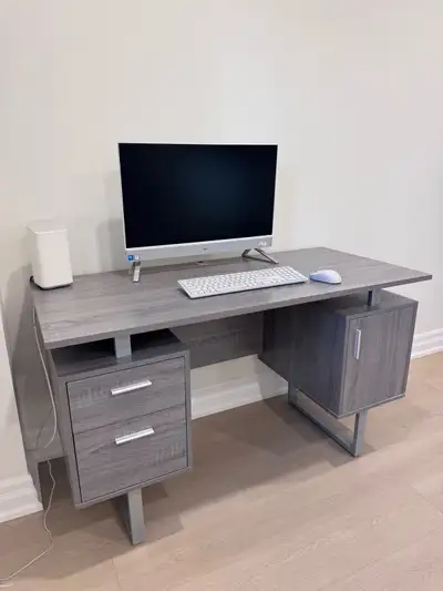 Modern Grey Computer Desk, View more
