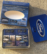 Sealed Ford Centennial Tin with 2 Decks of Playing Cards 100 Yea