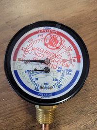 Manomètre ''Howe'' Pression/Température eau chaude