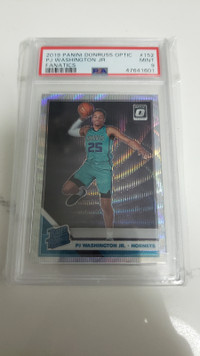 PSA 9 - 2019 DONRUSS OPTIC FANATICS PJ WASHINGTON RC