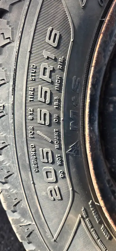 Used Goodyear Nortic Winter. 3 are in good shape with one tire having a puncture ( i believe it to b...