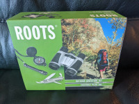 Roots Outdoor Adventure Set - Binoculars, Multi-tool, compass, +