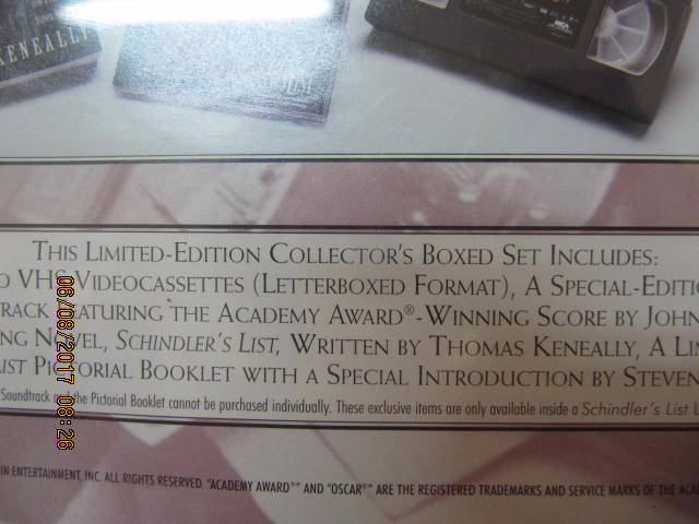 Schindler's List Limited Edition Collector's Boxed Set Circa1993 in Arts & Collectibles in Mississauga / Peel Region - Image 4