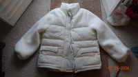 Woman's  Winter jacket, white,estate sale,like new, 12-14 ,lined