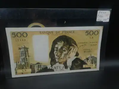 1969 Banque De France P.156a Cinq Cents Francs Fine Banknote, View more