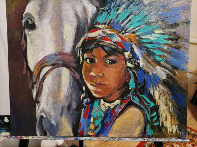 Original oil painting on canvas bord in Arts & Collectibles in City of Toronto - Image 6