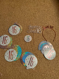 Sweet 16 birthday decorations