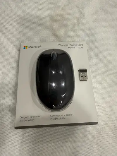New Microsoft Wireless Mobile Mouse 1850, Black (U7Z-00001), View more