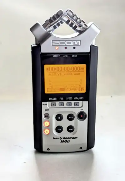 Zoom H4N Multi Track Portable Digital Recorder RC4, AC pwr, View more