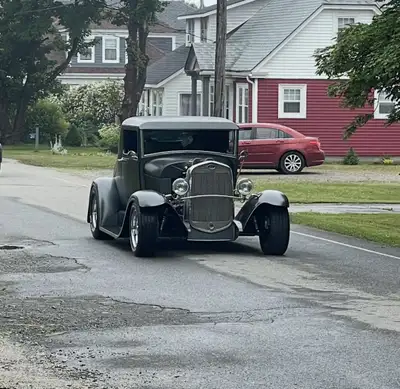 1928 ford 3 window coup has a 350 automatic for more info please contact $60,000 or trade