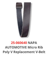 Napa Automotive Micro Rib Poly V Replacement Belt (25 060640)