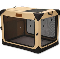 Garnpet Dog Crate for Large Dogs, 4-Door Foldable