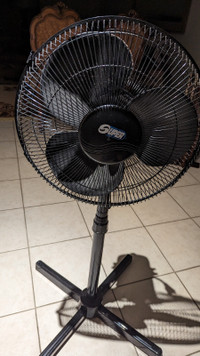 Adjustable Height/Tilt Rotating Head Cooling Fan with 3 Speed