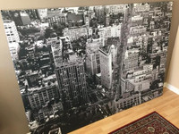 X-Large IKEA Premiar NYC Buildings Painting with frame