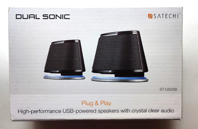 Satechi Dual Sonic USB Computer Speakers in Speakers, Headsets & Mics in City of Toronto